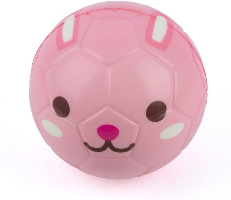 Daiso Cute Pink Animal Face Toy Ball for Kids - Image 2